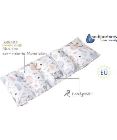 Medi Partners Cherry Core Pillow 60x20cm - 800g 100% Cotton Eco-Friendly 5 Chambers for Cold Therapy & Comfort - Removable & Washable - Buy Online on GoSupps.com