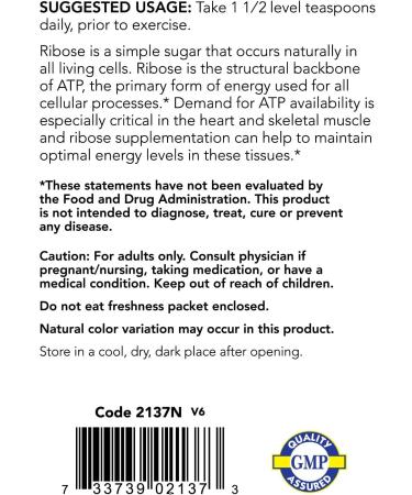 Buy Now Foods D-Ribose Powder 100% Pure - 1 lb | Premium Quality & Fast International Shipping - Buy Online on GoSupps.com