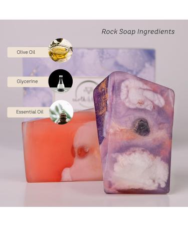 Buy Gemstone Soap (Lavender & Rose) - Natural Skincare for All Skin Types | International Shipping - Buy Online on GoSupps.com