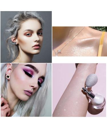 Glitter Spray 2-Piece Set for Body & Hair | Shimmer Sparkle & Highlighter for Women & Girls | Festival Party Makeup in White & Champagne - Buy Online on GoSupps.com