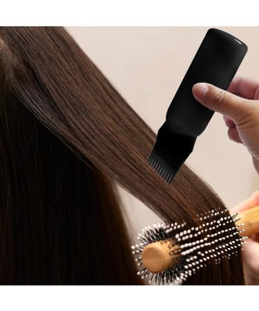 FYJLXF 2Pcs Root Comb Applicator Bottle 6 Ounce Hair Dye Applicator Brush Transparent Applicator Bottle with Graduated scale Hair Coloring Dye and scalp treament essential Black - Buy Online on GoSupps.com