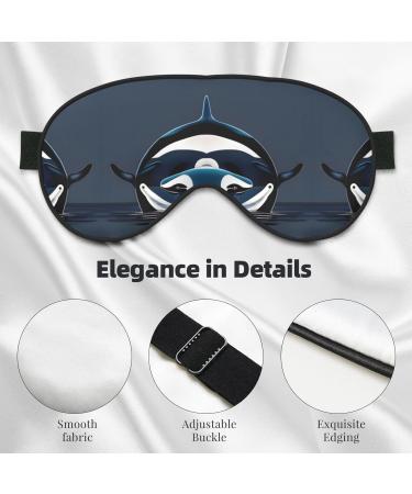 Orca Killer Whale Print Unisex Eye Mask | Soft Light-Blocking Sleeping Mask for Relaxation - Buy Online on GoSupps.com