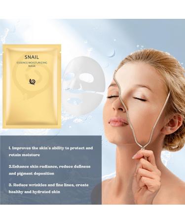 KOAHDE Snail Anti-Wrinkle Facial Mask Snail Essence Facial Mask Snail Collagen Facial Mask Snail Facial Mask Deep Hydration Snail Regenerating Facial Mask Snail Firming Skin Facial Mask 6PC - Buy Online on GoSupps.com