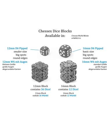 Chessex Scarab Scarlet d6 Dice Set - 12mm Six Sided Die (36) - Gold Inclusions - Buy Online on GoSupps.com