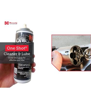 Hornady One Shot Gun Cleaner & Case Lube 10 oz Aerosol - Non-Sticky Dry Lube with DynaGlide for Clean & Easy Use - Petroleum-Free Formula, Safe for Powder & Primers - Buy Online on GoSupps.com