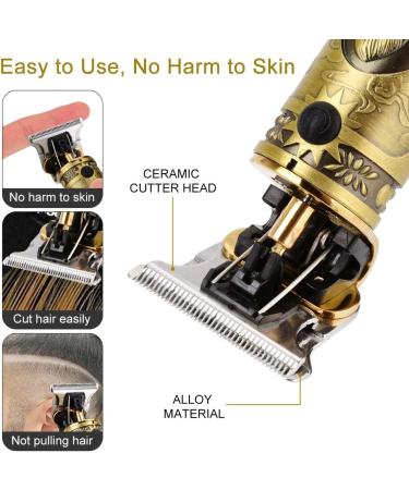 Hair Clippers for Men New Upgraded 0mm Baldheaded Barber Trimmer Electric Pro Li Outliner Grooming USB Rechargeable Cordless Close Cutting T-Blade Trimmer Zero Gapped Detail Beard Shaver Barbershop - Buy Online on GoSupps.com