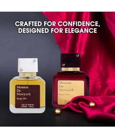 Mession De NewYork Couple Set Perfume for Women/Men Eau De Parfum - Amber Floral Jasmine Bourbon Vanilla & Woods Oriental-Floral Women/Men Cologne with a Modern Twist Elegant 100ml Bottle - Buy Online on GoSupps.com