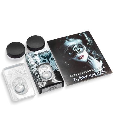 Shop White Crazy Zombie Fun Contact Lenses - -3.50 Diopters | Perfect for Halloween & Carnival - 1 Pair with Containers - Buy Online on GoSupps.com