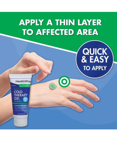 HealthWise Soothing Cold Therapy Gel | 4% Menthol | Vanishing Scent | 3.0 Oz | Arthritis Pain Relief | Topical Analgesic - Buy Online on GoSupps.com