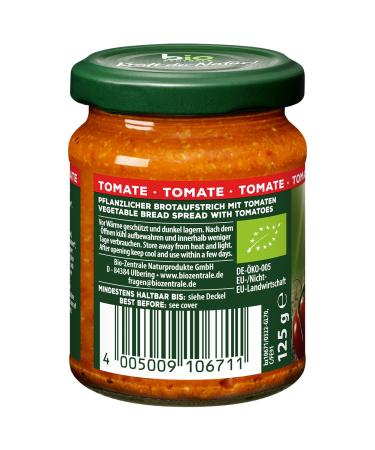 Biozentral Tomato Spread | 6 x 125g | Vegan Lactose-Free Fruity & Aromatic | Perfect for Bread Dishes Sauces & Dips | International Shipping Available - Buy Online on GoSupps.com