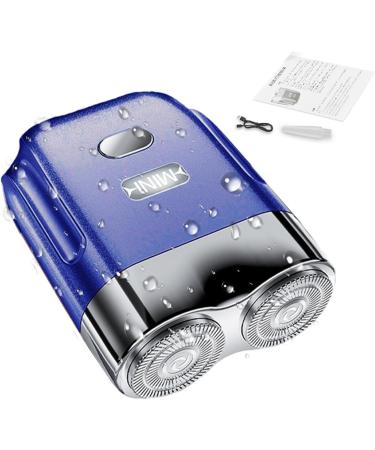 Men's Electric Shaver | Waterproof Men Shaver USB Rechargeable Quiet Automatic Beard Grooming Trimmer for Camping Business Trip Journey Blue - Buy Online on GoSupps.com