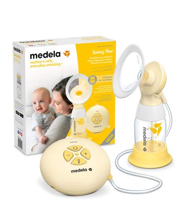 Medela Swing Flex Electric Milk Pump-Compact Design-With Personnel Fit Flex Breast Haube and Medela 2-Phase Expression Technology Single milk pump: Swing Flex