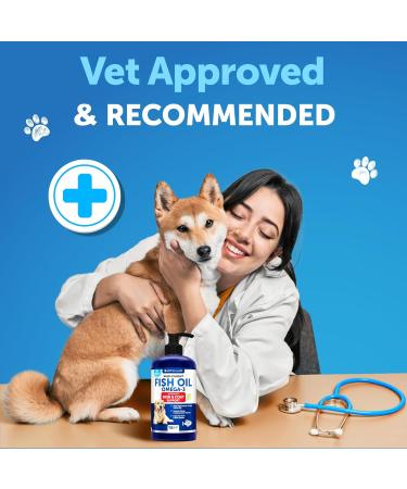 Omega 3 Fish Oil for Dogs 16 OZ - Better Than Salmon Oil for Dogs - Dog Fish Oil EPA DHA- Fish Oil Liquid for Pets - Skin and Coat Food Supplement for Dogs - Allergy Itch Shedding Dry Skin 16 Oz Yellow - Buy Online on GoSupps.com