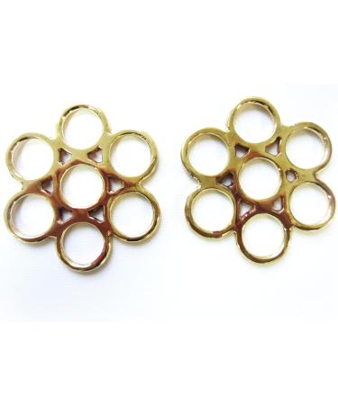 PS Horse Article Set - Bitless Bridle with Flower Brass Gold & Real Sheepskin Black Fittings | International Shipping - Buy Online on GoSupps.com