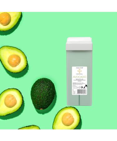 Guill Avocado Wax Gold 100ml - Professional Quality Hair Removal for Sensitive Skin Legs & Body 24 Wax Strips - Buy Online on GoSupps.com