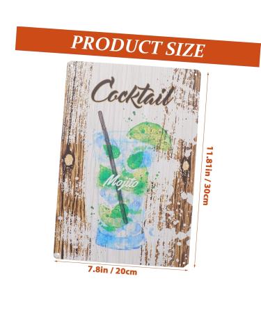 Abaodam Vintage Tin Painting Home Decor Men Decor Wall Art Decor Home Bar Signs Rock and Roll Metal Wall Man - Buy Online on GoSupps.com