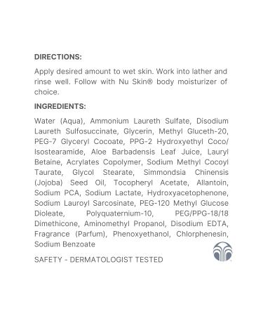 Nu Skin Liquid Body Bar - Hydrating pH Balanced Cleanser | Soap-Free Grapefruit Scent | Refreshing Moisturizing Body Wash (16.9 Fl Oz - Buy Online on GoSupps.com