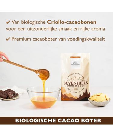 Sevenhills Wholefoods Bio Cacaoboter 200g - Buy Online on GoSupps.com