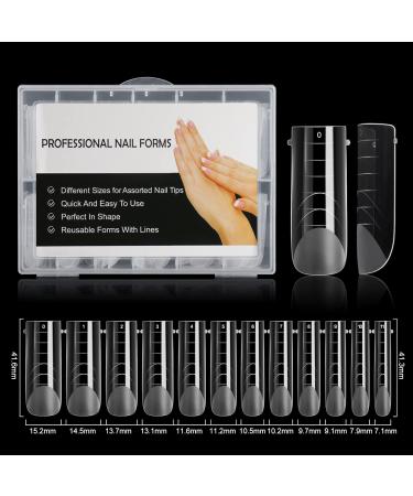 BNG Dual Nail Forms 120 Pcs - Professional Gel Nail Extension Mold for Quick Building and Full Cover Acrylic Nails - Buy Online on GoSupps.com