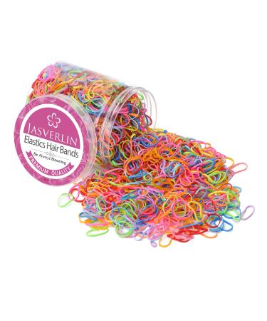 2000 Multi-Colored Rubber Bands for Toddlers - No-Pinch Hair Ties & Small Braid Gum | Rainbow Hair Accessories - Buy Online on GoSupps.com