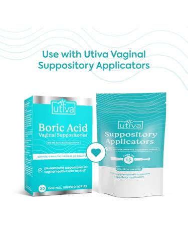 Szio+ Utiva Disposable Vaginal Suppository Applicators | Hygienic Individually Wrapped | 15 Pack for Women - Fast International Shipping - Buy Online on GoSupps.com