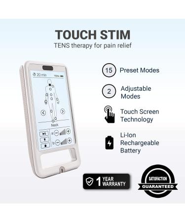 Touch Screen TENS & EMS Massager - Electric Muscle Stimulator for Pain Relief | Touch Stim - Buy Online on GoSupps.com