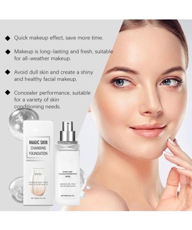Xinhuju Color Change Foundation Skin Change Foundation Volledige dekking Face Foundation Makeup - Buy Online on GoSupps.com