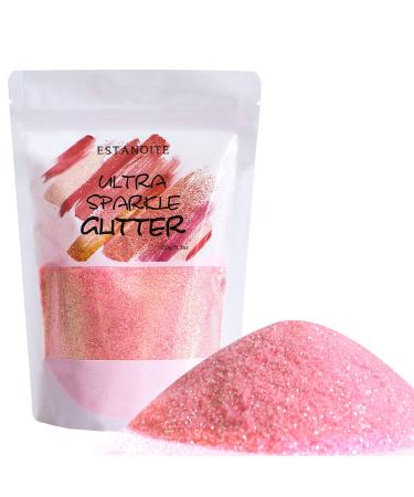 150g Extra Fine Craft Glitter, Holographic Glitter Powder, Metallic Polyester Glitter for Resin, Slime, Tumblers, Painting Arts, Cosmetic Glitter for Body Face Eye Makeup, Nail Arts (Magenta Pink)