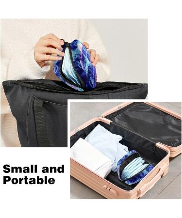 Purple Blue Tie Dye Menstrual Storage Bag - Feminine Period Kit for Women/Girls - Menstrual Cup & Tampon Pouch - Color 8 - Buy Online on GoSupps.com