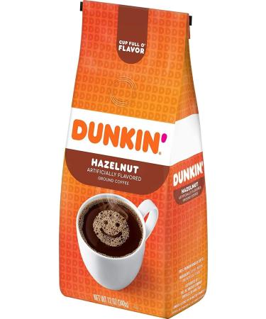 Dunkin' Donuts Hazelnut Flavored Ground Coffee 12 Ounce (Pack of 3) - Buy Online on GoSupps.com