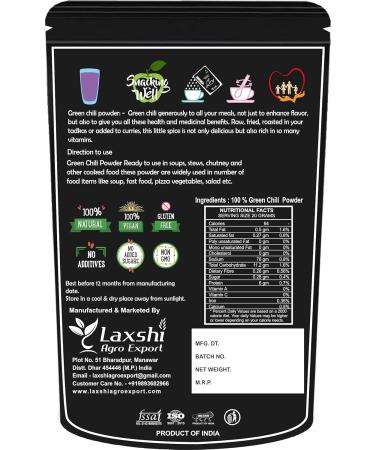 JOKE Green Chilli Powder | Hari Mirchi | Ready to Use - 1 KG - Buy Online on GoSupps.com