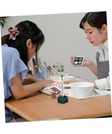 minkissy Acrylic nail display stand holder nail sample sticks nail practice display stand nail stands for nail art clear nail sample stick nail art stand nail art supply spiral decorate - Buy Online on GoSupps.com