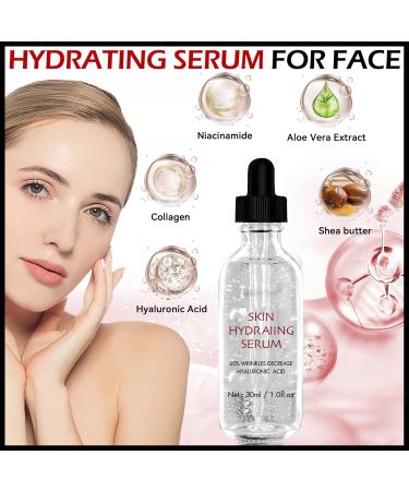 MIELIKKI Hydrating Serum Hyaluronic Acid Anti-Aging Face Serum for Plump Skin Reduces Wrinkles Moisturizes Dry & Dull Skin International Shipping Available - Buy Online on GoSupps.com
