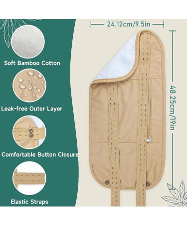 mingchengheng Organic Castor Oil Pack | Body Care Pack Wrap for Waist and Neck Highly Absorbent Reusable Castor Oil Compresses with Elastic Strap Design - Buy Online on GoSupps.com