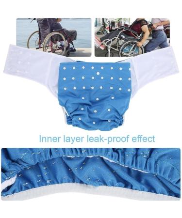 Adult Pocket Nappy Cover - Close-Fitting Reusable Diaper for Incontinence Care - Adjustable Cloth Protective Underwear for Men, Women, Teens (Dark Blue) - Buy Online on GoSupps.com