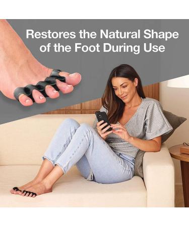 Toe Spreader Silicone - 2 Pcs Toe Separator for Hallux Valgus Correction - Universal Size for Men & Women - Perfect for Pedicure - Buy Online on GoSupps.com