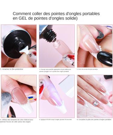 The curing lamp for bubble-free adhesive nail tips extra-strong professional nail tips long-lasting high-quality gel nail tips and waterproof nail tips. - Buy Online on GoSupps.com