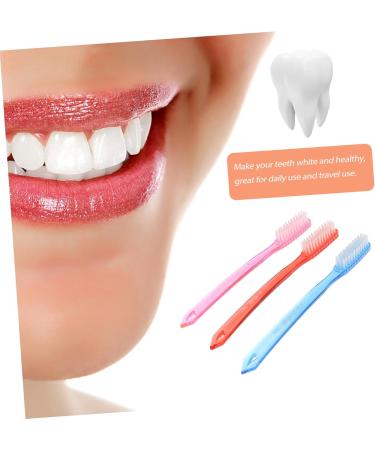 Ultechnovo 24 Pack Medium Travel Toothbrushes - Premium Adult Toothbrushes with Hard Bristles & Floss for Exceptional Oral Care - Buy Online on GoSupps.com