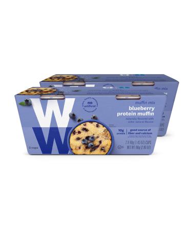 WW Blueberry Muffin Mug Cake - 3 SmartPoints - 2 Boxes (4 Count Total) - Weight Watchers Reimagined Blueberry 1.43 Ounce (Pack of 4)