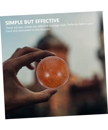 Fomiyes 2st Health Ball - Handcrafted Wooden Baoding Massage Balls for Adults | Creative Rosewood Handmilling Tools | 5x5x5 cm Brown - Buy Online on GoSupps.com