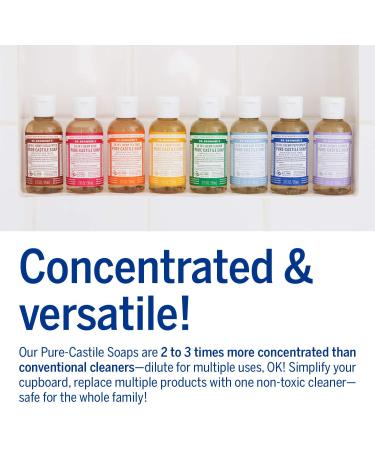 Dr Bronner Organic Rose Castile Liquid Soap 59ml - Gentle & Luxurious - Buy Online on GoSupps.com