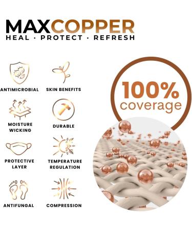 MAXCOPPER Anti-Wrinkle Satin Eye Mask Sleep Mask 100% Copper-Infused Anti-Aging Antimicrobial Eliminates Puffy Eye Bags (Black) - Buy Online on GoSupps.com
