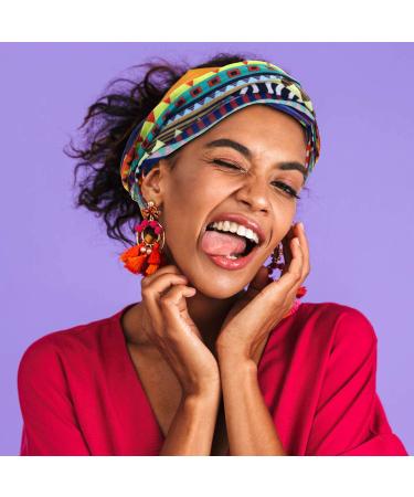 SATINIOR 8-Piece African Face Cover Bandanas - Women's Multicolored Neck Gaiter Balaclava & Head Wrap Scarf Set - Buy Online on GoSupps.com