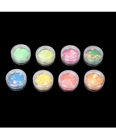 Nail Glitter Sequins Nail Flakes 8 Boxes Nail Accessories Cute Beautiful for Home for Salon - Buy Online on GoSupps.com