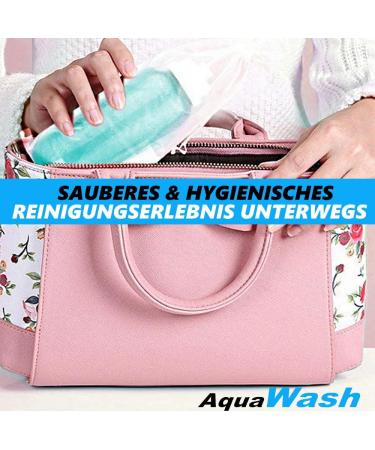 Aquawash Portable Premium Bidet - Mobile Podusche for Intimate Hygiene & Hemorrhoid Relief | 500ml Shower Solution - Buy Online on GoSupps.com