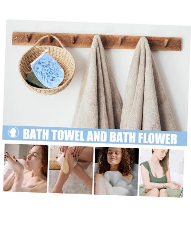Buy Hemoton 2pcs Bath Towel & Loofah Sponge Set - Soft Bathing Poufs & Shower Gloves for Gentle Scrubbing | Bulk Bathroom Supplies - Buy Online on GoSupps.com