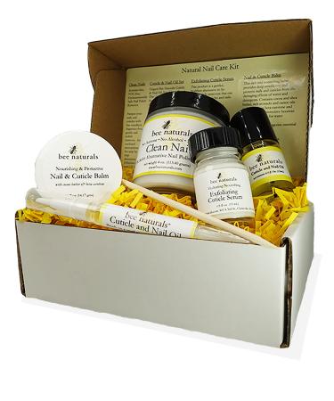 Bee Naturals Complete Natural Nail Care Kit- For Gentle And Non-Toxic Nail And Cuticle Care Complete Nail Care Kit