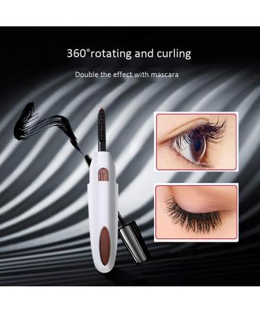 RIYAN Electric Heated Eyelash Curler Long Lasting Natural Eye Lash Curler USB Charge Makeup Curling Kit White - Buy Online on GoSupps.com