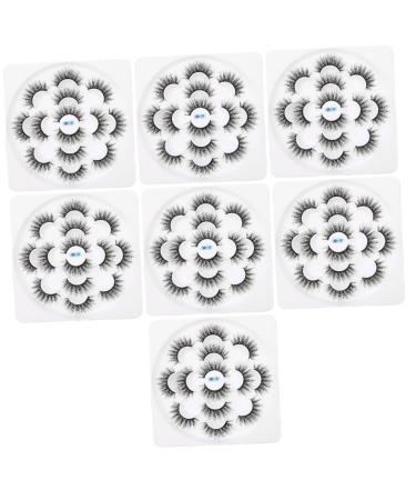 FRCOLOR 7 Boxes 6d False Eyelashes Beauty Eyelashes Girls Accessories Fake Lashes Dense Eyelashes Cosmetics Eye Lashes Lash Accessories Beauty Accessories 3d Volume Lashes Chemical Fiber