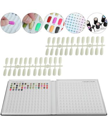 Professional 308 Nail Colors Chart & Black Display Book | Nail Gel Polish Swatches & Practice Card for Salons - International Shipping Available - Buy Online on GoSupps.com